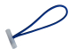 Preview: Expanderschlinge mit Knebel, 6 mm Ø, 20 cm lang, blau