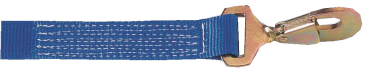 Zurrgurt, 2-teilig, mit Ratsche und gedrehtem Karabinerhaken, LC 1.000 daN, 4,00 m lang, 35 mm breit